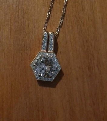Bella Luce Esotica 4.38ctw Morganite & White Diamond Simulants Eterno Necklace