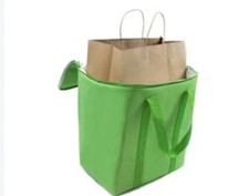 Instacart Insulated Food Delivery Bag - Green, 14" x 12" x 8"  (3)