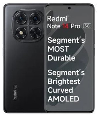 Redmi Note 14 Pro 5G (Titan Black, 8GB RAM 256GB) 50 MP Sony Camera