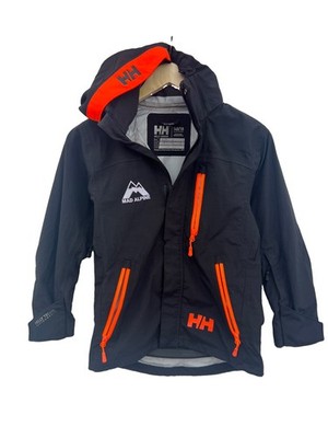 Helly Hansen Boys Tech Ski Snow Jacket 140/10 Orange & Black Boys Performance