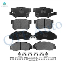 Set of 8 Front-Rear Ceramic Brake Pad Kit For 1991-2002 Honda Accord