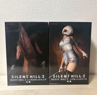 SILENT HILL 2 Red Pyramid Thing & Bubble Head Nurse Figure Set Konami Japan New