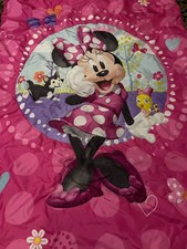 Disney Minnie Mouse Kids Toddler Bed Comforter Pink Reversible