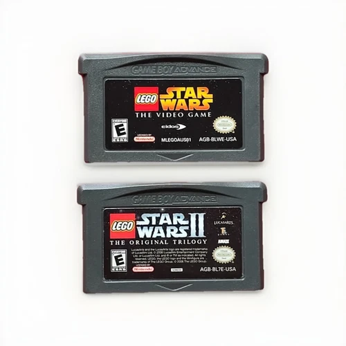 Lego Star Wars I II 1 2 Nintendo Game Boy Advance Lot 2 Games Authentic Saves