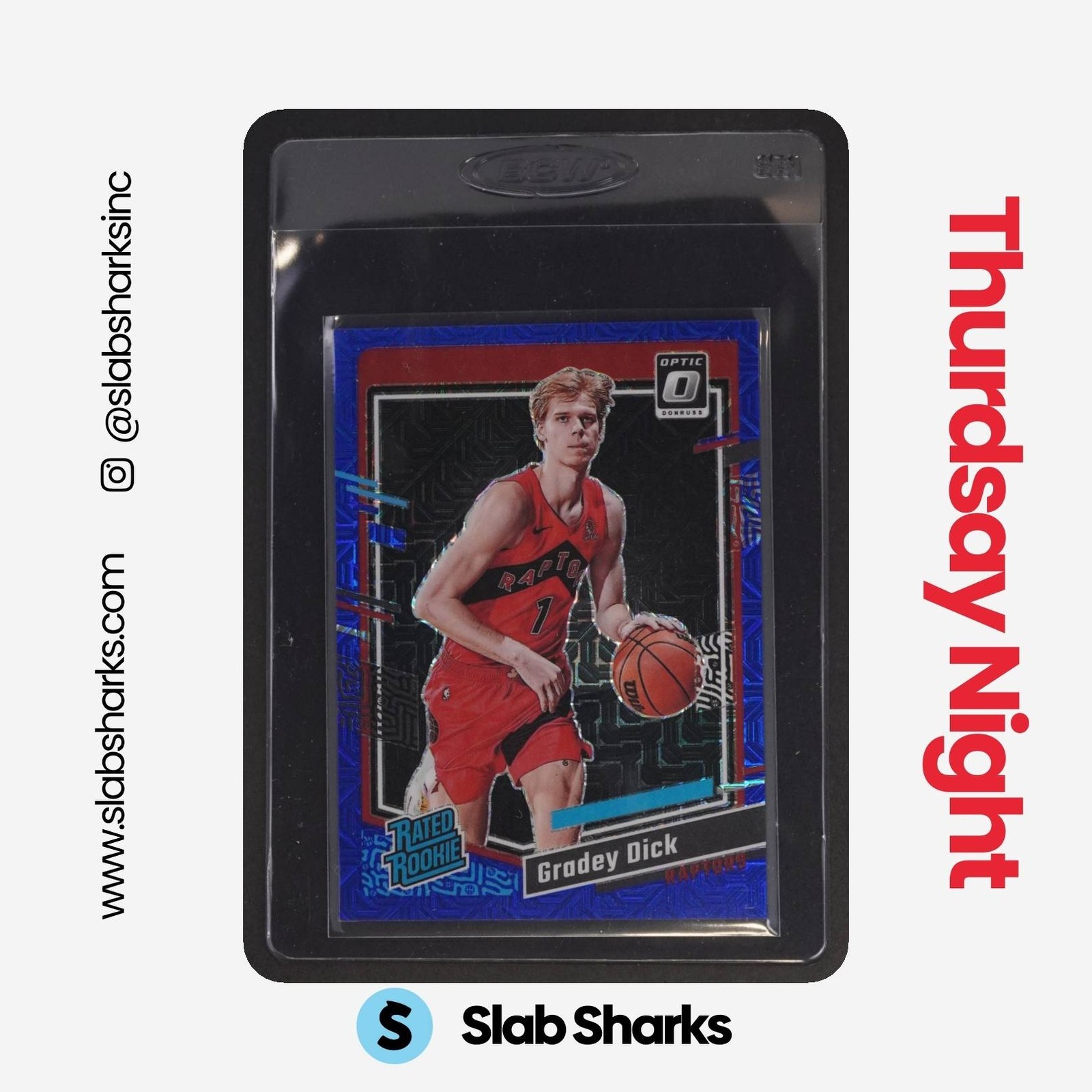2023 PANINI DONRUSS OPTIC GRADEY DICK CHOICE BLUE MOJO PRIZM RC RATED ROOKIE /24