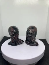 Garnet Indian Head Carving - Crystal