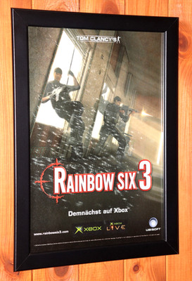 Tom Clancy's Rainbow Six 3 Raven Shield Promo Werbeblatt Poster Ad Page Frame
