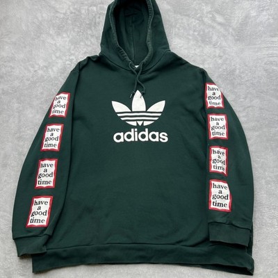Adidas Have A Good Time Graphic Hoodie Size 2XL Green Mens Streetwear DP6103