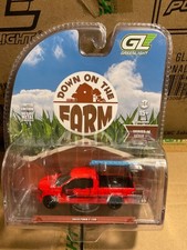 Greenlight Down on Farm 2015 Ford F-150 w/ ladder rack.      red