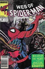 Web of Spider-Man #53 Marvel Wolves in the Night 1989
