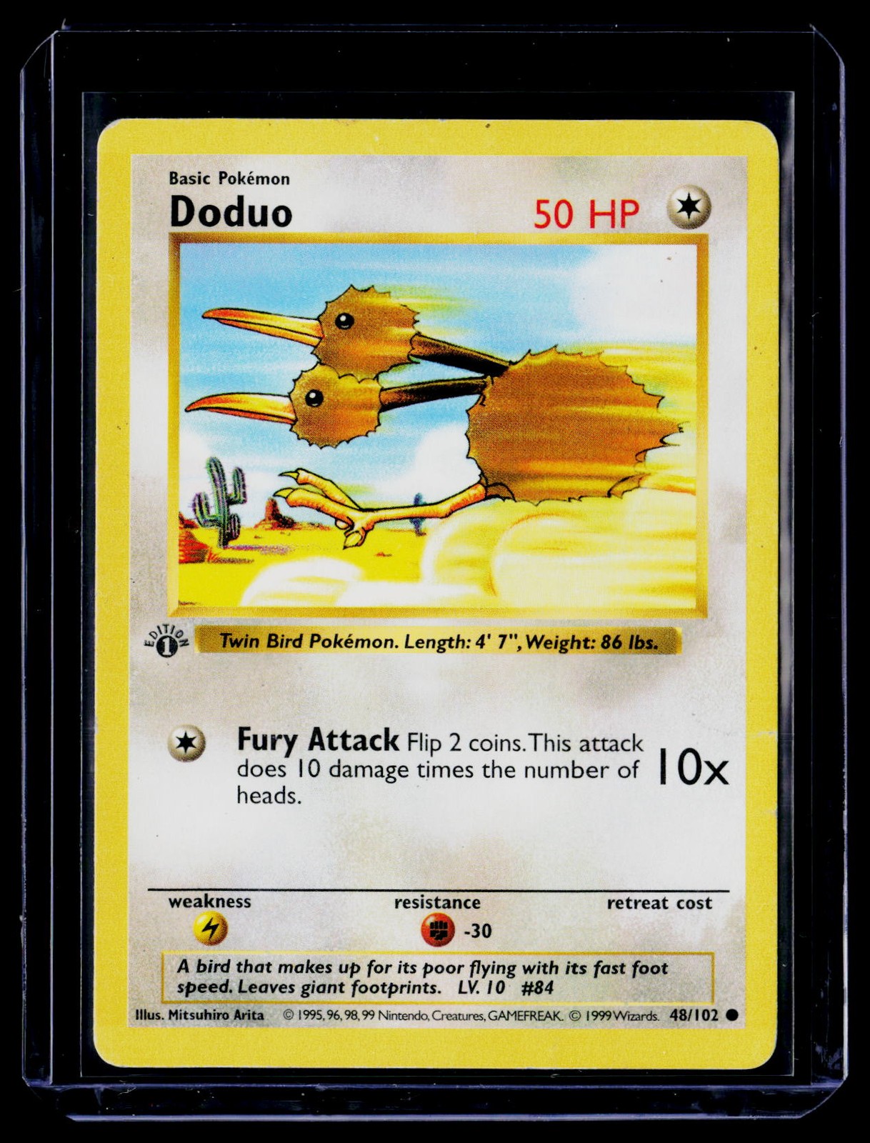 Base Set (Shadowless) #048/102 Doduo 1st Edition