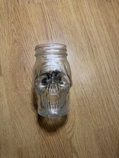 Dead Man&rsquo;s Fingers Spiced Rum Skull Shaped Mason Jar Glass