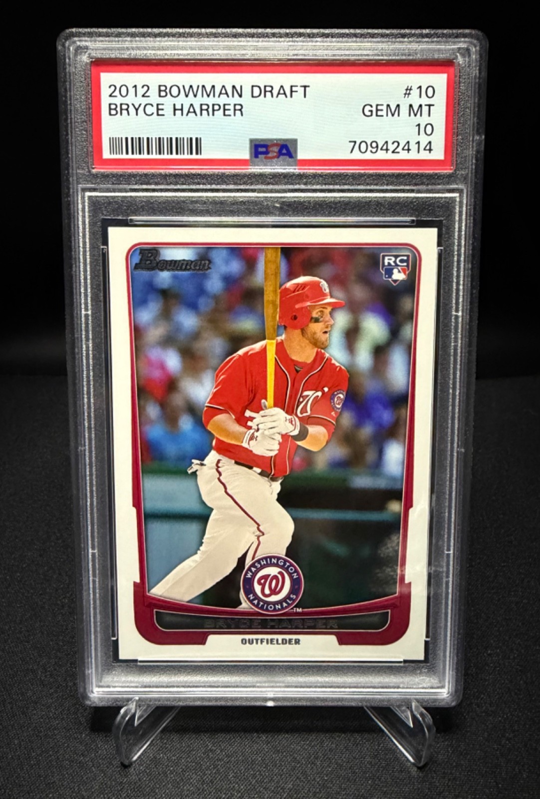 2012 Bowman Draft Baseball - Bryce Harper - Rookie Card - PSA 10 - Card #10
