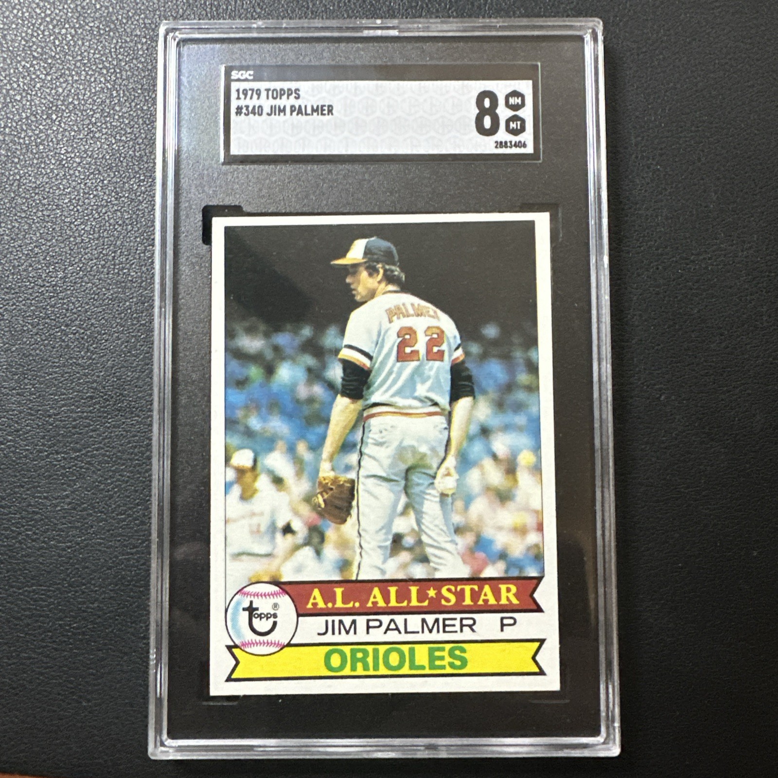 1979 Topps #340 Jim Palmer AL AS All-Star Orioles HOF SGC 8 NM-MT