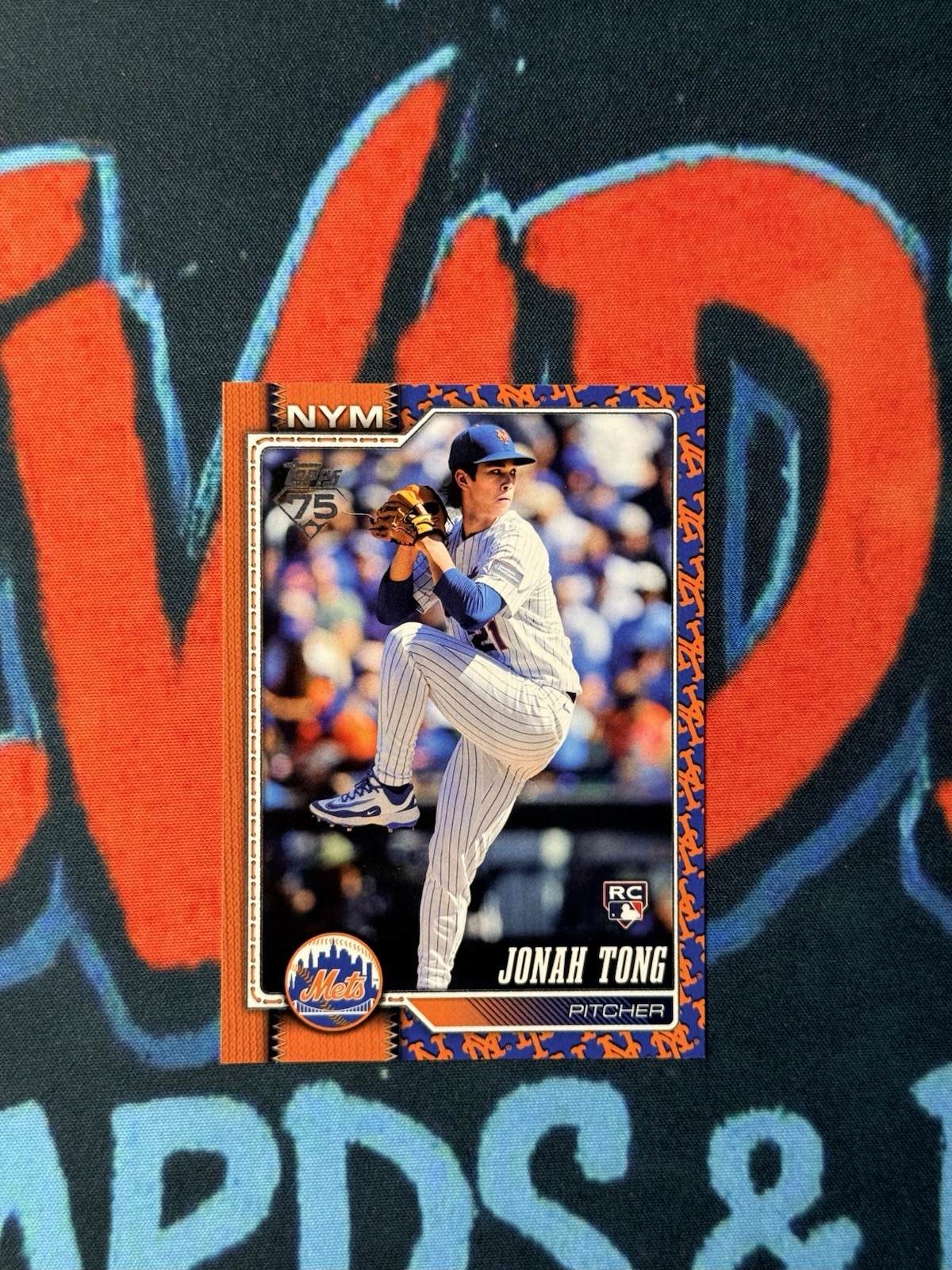 2026 Topps Series 1 Jonah Tong RC #4 Team Logo Border Mets