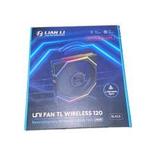 Lian Li UNI FAN TL Wireless 120mm Reverse Blade ARGB Case Fan Black 12RTL1W1B