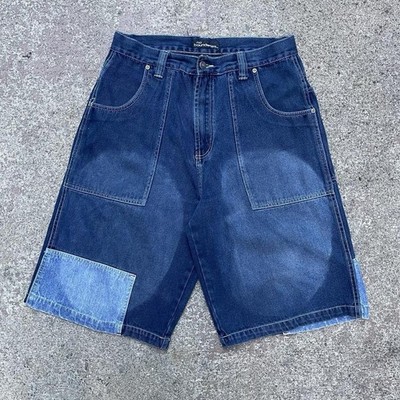 vintage y2k baggy jorts バギーパンツ　2点セット Vintage Y2K No Boundaries Wide Leg Baggy Denim Jorts Pockets Men's