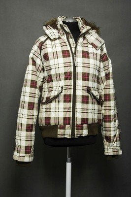 Protest Damen Jacke Winterjacke 40 bunt kariert Skijacke Anorak Kapuze (19548)