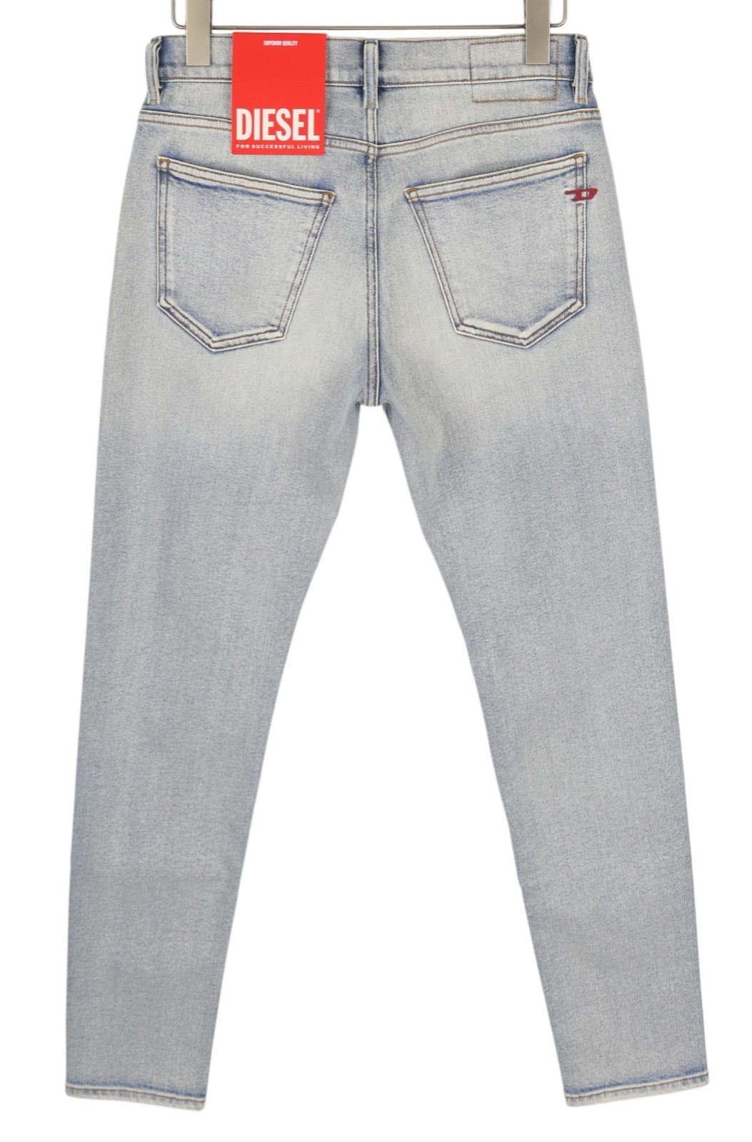 Diesel 2019 D-Strukt 9C08L Men's Jeans W33/L32 Blue Washed Slim Fit RRP350 image 4