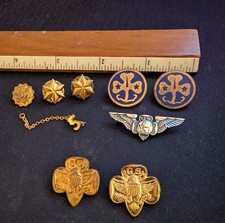vintage girl scout pins lot