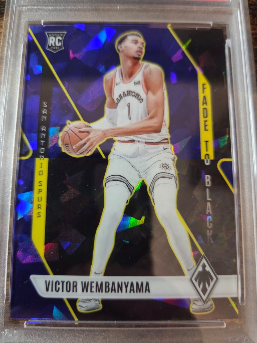 2023-24 Phoenix Victor Wembanyama Fade to Black Blue Ice Rookie
