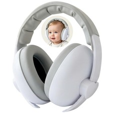 Baby Earmuffs, Hearing Protection for Infants and Toddlers, White For babie...