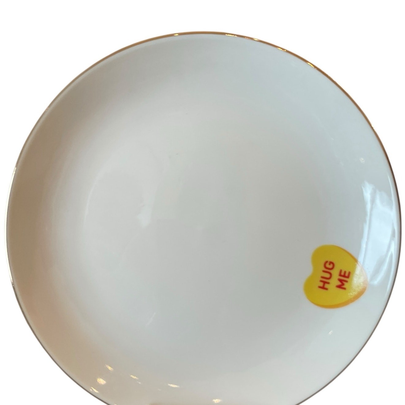 Medici Valentine Conversation Heart Appetizer Plates 6in Ceramic Set of 4 NEW thumbnail 8