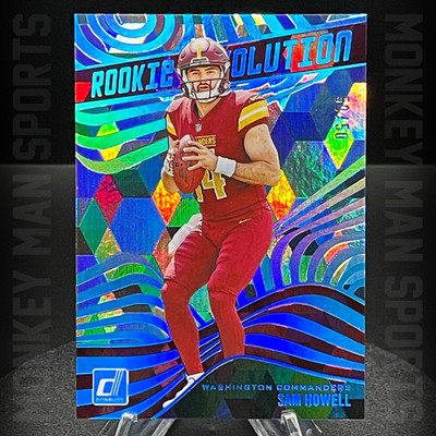 2022 Donruss - Sam Howell Rookie RC #50/50 - ROOKIE EVOLUTION #REV-5 CUBIC