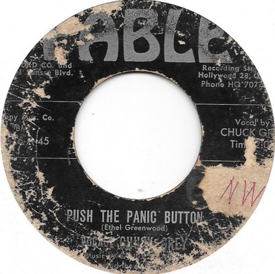 CHUCK GREY Push The Panic Button/R&R Is In My Soul on Fable rockabilly 45 HEAR