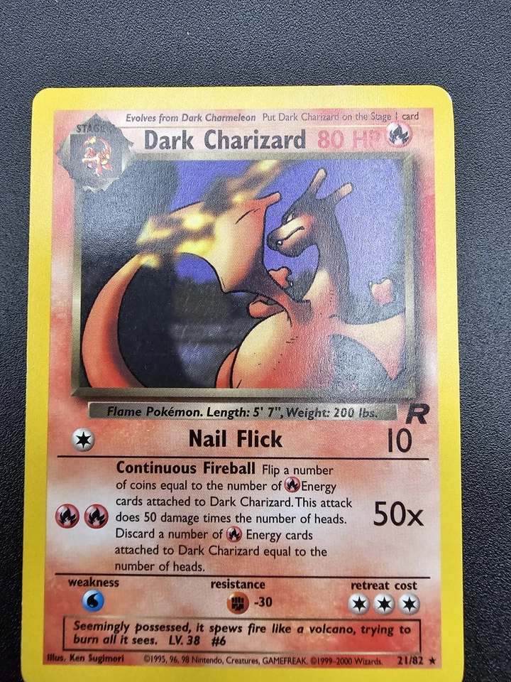 Dark Charizard 21/82 Team Rocket Regular - LP- - Image 2 of 4