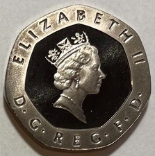 Great Britain 20 Pence 1987 - Tudor Rose - Heptagon - Proof