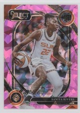 2025 Panini Select WNBA Courtside Pink Ice Prizm Saniya Rivers Rookie RC 1ce5
