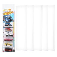 5 Pack Display Case Compatible with Hot-Wheels Match-Box Packaged Cars, Wall