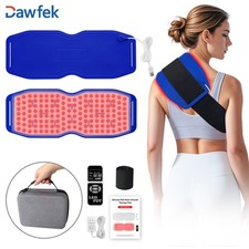 Dawfek 24W LED Red Light Therapy Belt Pad 660/850/940nm Body Wrap for Home Use