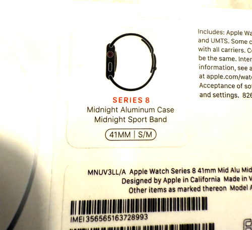 Apple Watch - Series 8 - Mitternacht 41mm Gehäuse - Mitternacht Sportarmband - Bild 4 von 8