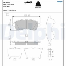 Plaquette de frein Daihatsu MATERIA