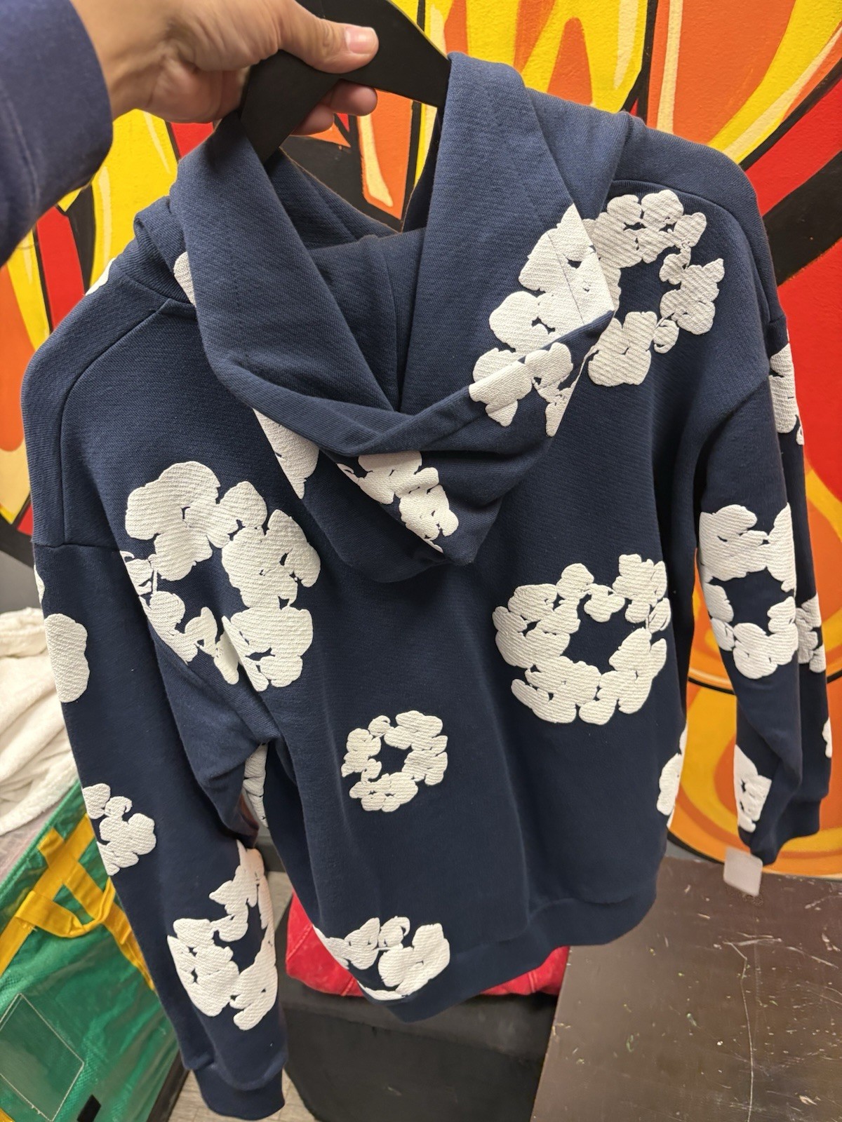 Denim Tears Mens Hoodie Small The Cotton Wreath Sweatshirt Pullover image 2