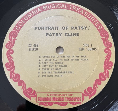 PATSY CLINE / Jim Reeves - Remembering (promo) & Portrait of LP Lot x2 Vinyl VG+ - Picture 7 of 14