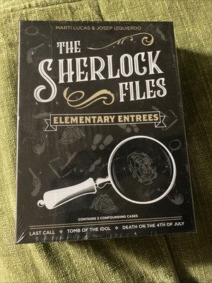 Brand New Never Been Opened The Sherlock Files Elementary Entrees Game