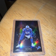 Topps 2025 Chrome All-Chrome Penei Sewell Detroit Lions ACT-13 (Refractor)