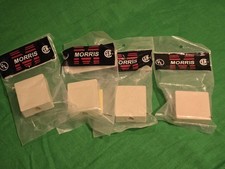 Morris 80050 Ivory Surface Mount Wall Phone Jack RJ11 6p4c - Lot of 4