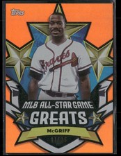 2025 Topps All-Star Game Fred McGriff Greats Orange Foil /25 Atlanta Braves