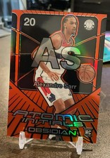 2024-25 Panini Obsidian - Atomic Initials Alexandre Sarr #20 Orange Flood /99 