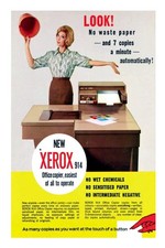 XEROX MACHINE 7 COPIES A MINUET OLD AD FRIDGE/LOCKER MAGNET 3.5 X 5.5