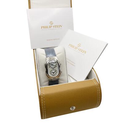 Philip Stein Signature 27mm Stahl MOP Zifferblatt Damen Quarz Uhr 1SD-NFMOP