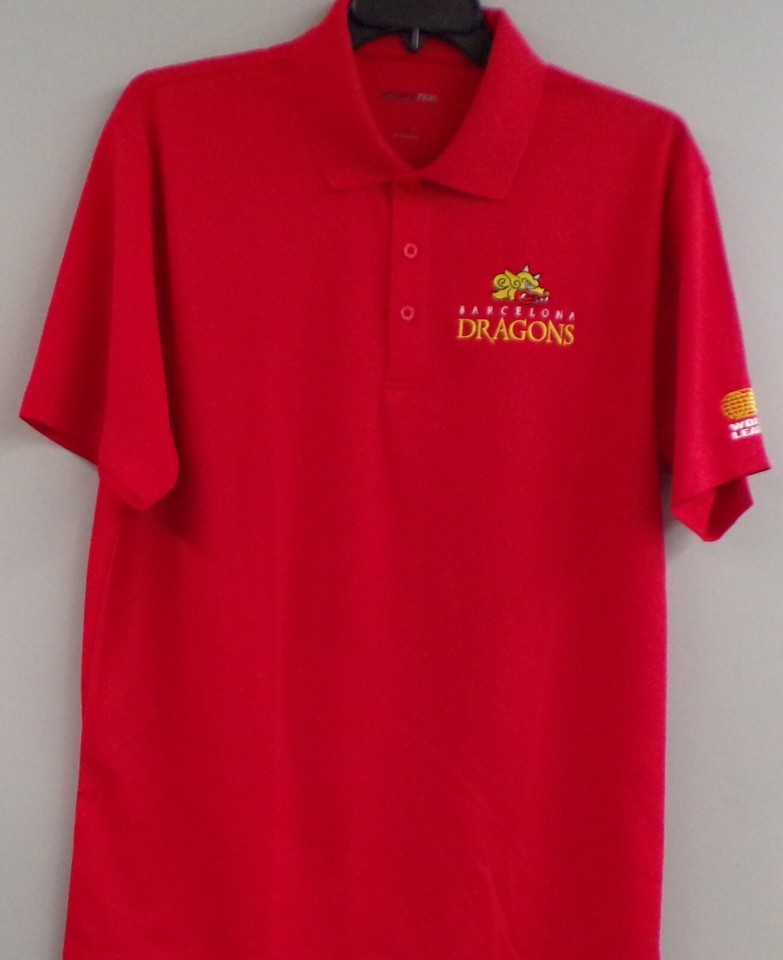 WLAF/NFL Europe Football Barcelona Dragons Mens Polo XS-6XL, LT-4XLT ...