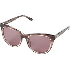 NEW Diane von Furstenberg DVF683S 255 Crystal Nude Horn MILA Sunglasses w/Case