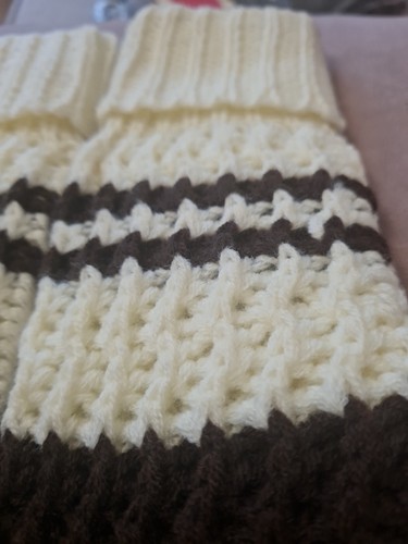 Knitted Womens Mittens ORIGINAL VINTAGE NEW 70/80S Coloured - Picture 2 of 11