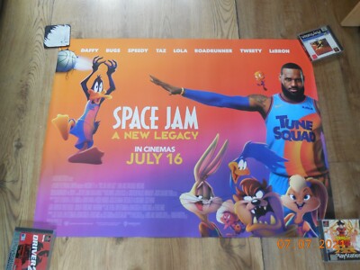SPACE JAM 2021 ~ Original UK Quad Cinema Poster~ LANDSCAPE