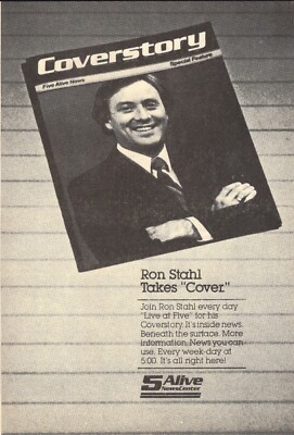 1983 KOCO OKLAHOMA TV NEWS AD ~ RON STAHL COVERSTORY on FIVE ALIVE NEWS